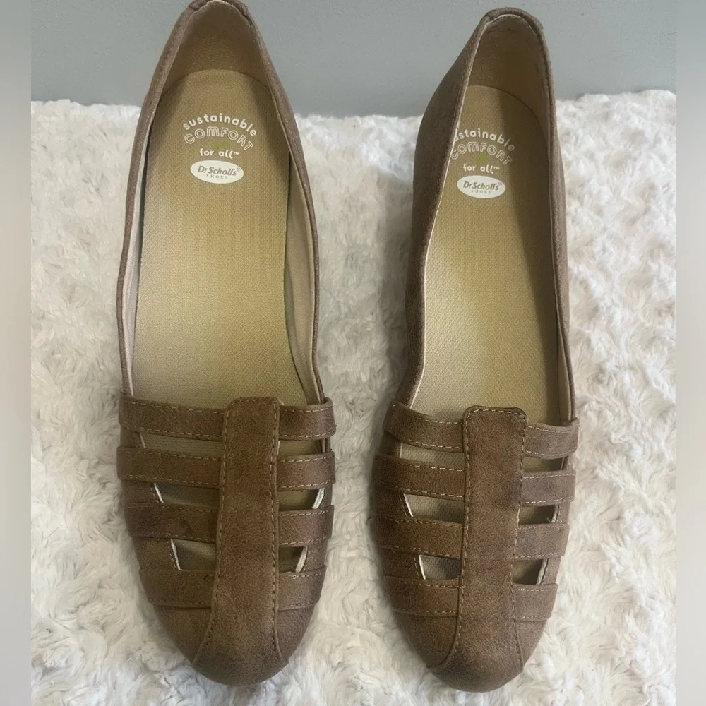 Dr. Scholls Women’s Slip on Shoes Be Free Fisherman Wedge Pump Sz‎ 10 Brown